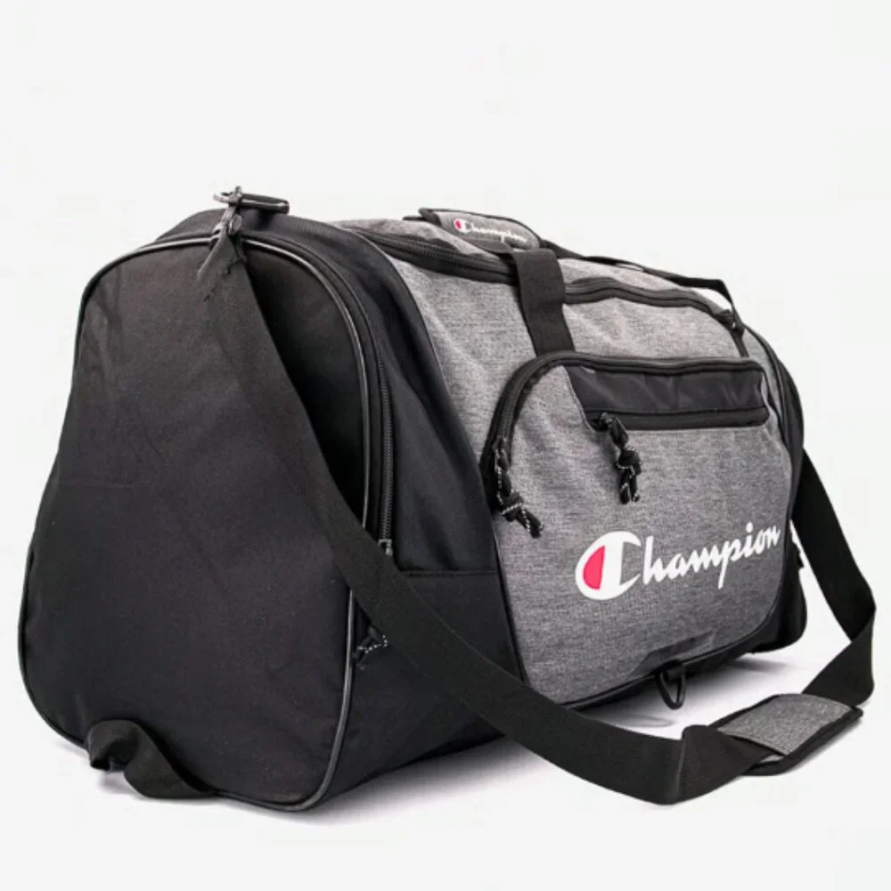 NWT Champion Forever Champ Expedition Duffel Bag Heather Grey Retail $60.00